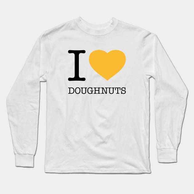 I LOVE DOUGHNUTS Long Sleeve T-Shirt by eyesblau